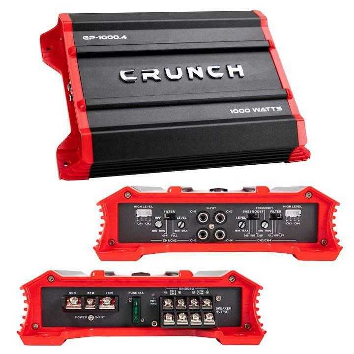 Photo 1 of Crunch GP10004 4 Channel Amplifier, 1000 Watts
