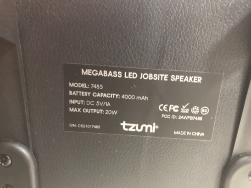 Photo 3 of Megabass LED Jobsite Speaker