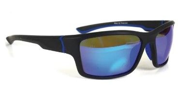 Photo 1 of Sport Black with Blue Accent Polarized Sunglasses
2 CT