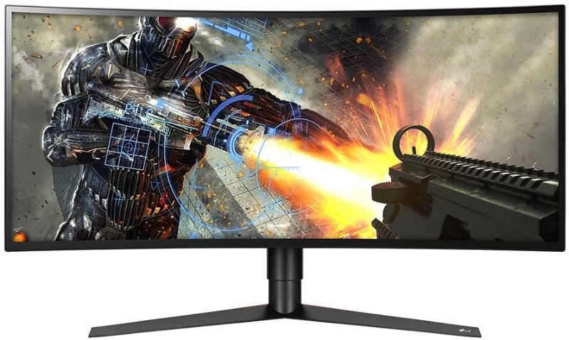 Photo 1 of LG LED Smart TV 34" Ultragear WQHD (3440 x 1440) Nano IPS Curved Display, Gaming Optimized, Radeon FreeSync 2, 144 Hz Refresh Rate, Adjustable Ergo Stand - Black
