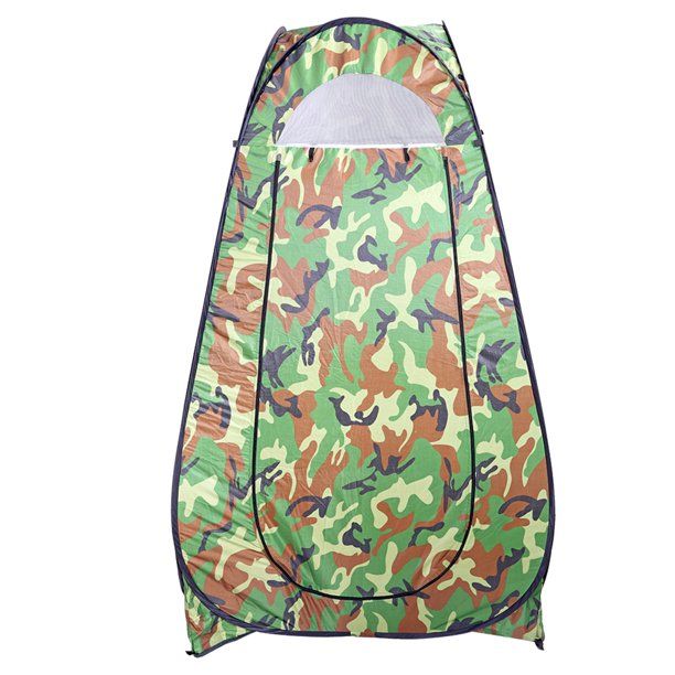 Photo 1 of Pop Up Tent Instant Portable Shower Tent Outdoor Camping Privacy Toilet Changing Room Camouflage

