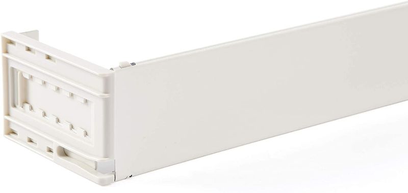Photo 1 of Kenney Classic 2.5 Adjustable Projection, 48 to 86-Inch Wide Pocket Curtain Rod, White
