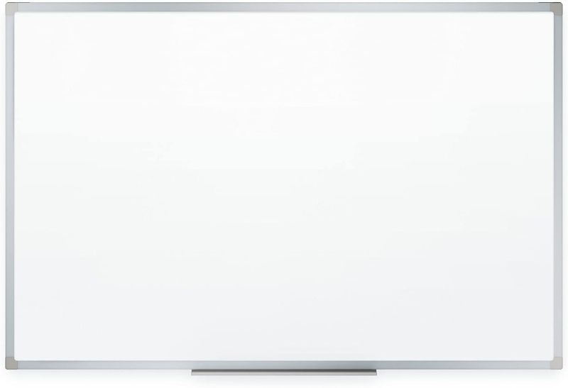 Photo 1 of Mead Dry Erase Board, Whiteboard / White Board, 24 x 18 Inches, Silver Finish Aluminum Frame (85355)
