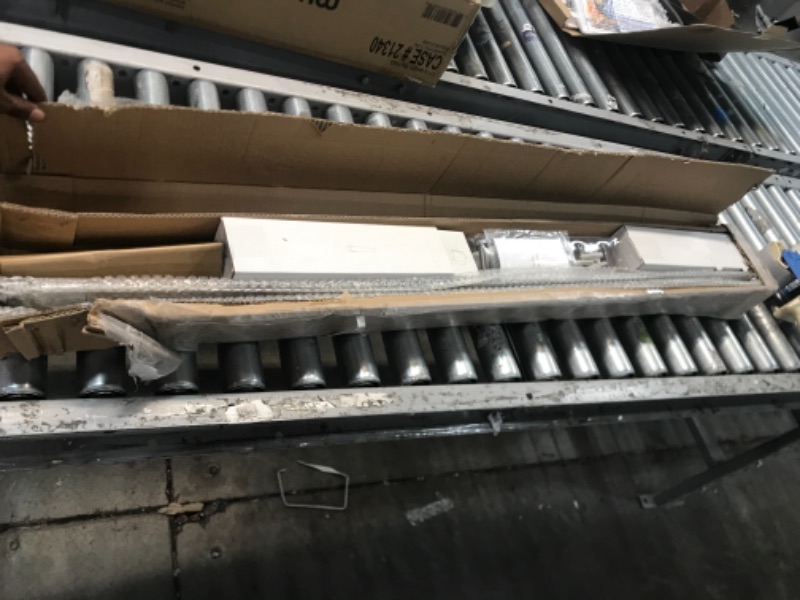 Photo 1 of SMARTSTANDARD 6.6 Feet Stainless Steel Barn Hardware Kit-Heavy Duty Sliding Track-Smoothly and Quietly-Easy to Install-Fit 36“-40" Wide Door Panel (J Shape Hanger)