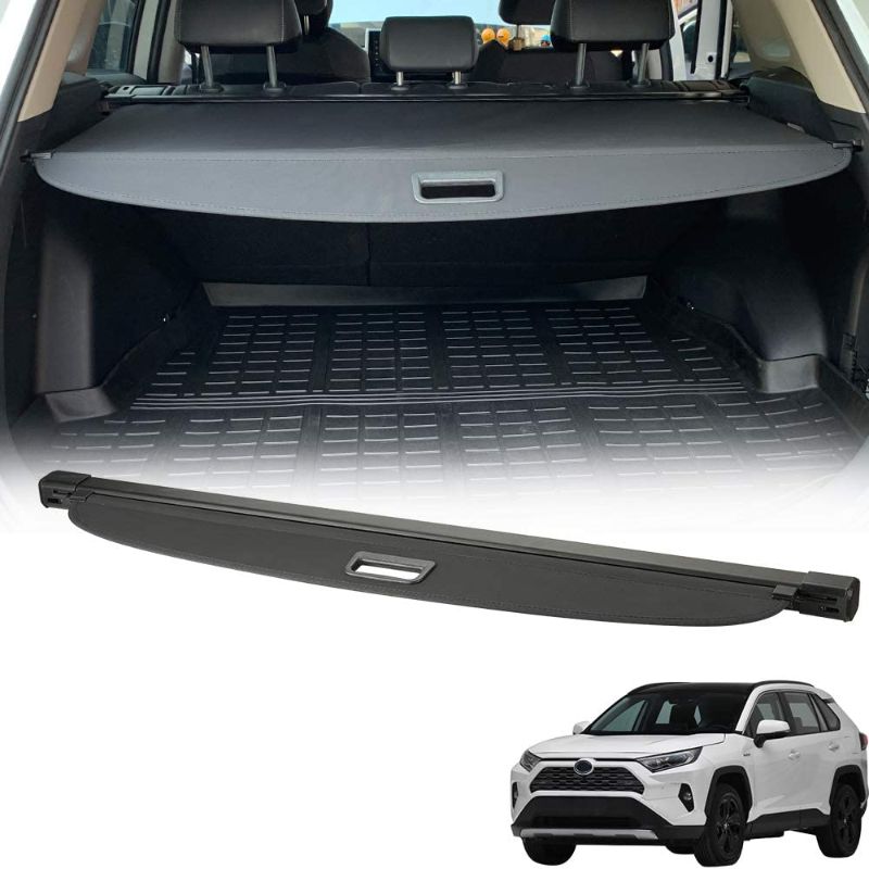 Photo 1 of D-Lumina RAV4 Cargo Cover Compatible with TOYOTA RAV-4 2019 2020 2021 2022 - Retractable Rear Luggage Trunk Security Covers Protector Anti Theft Shield Shade, Black
