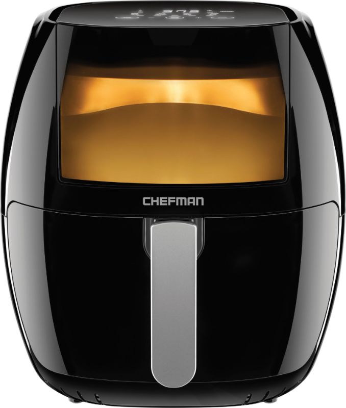 Photo 1 of Chefman TurboFry Touch 8 Quart Air Fryer w/ XL Viewing Window & Advanced Digital Display - Black
