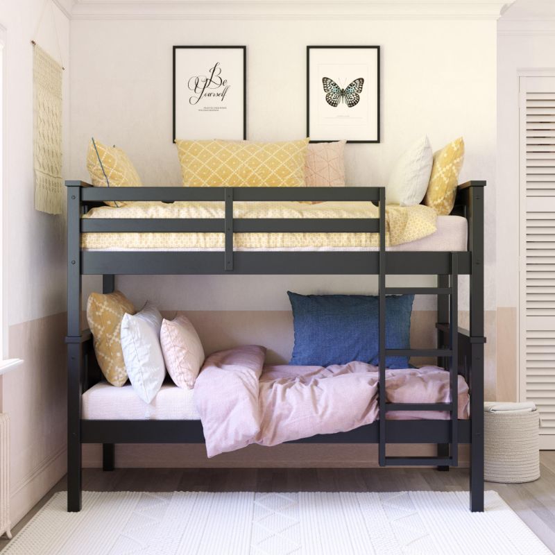 Photo 1 of Better Homes and Gardens Flynn Twin Size Bunk Bed, Black