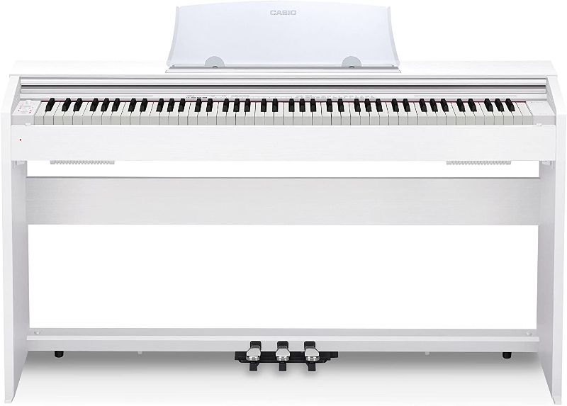 Photo 1 of Casio PX-770WE Privia 88-Key Hammer Action Digital Piano, White