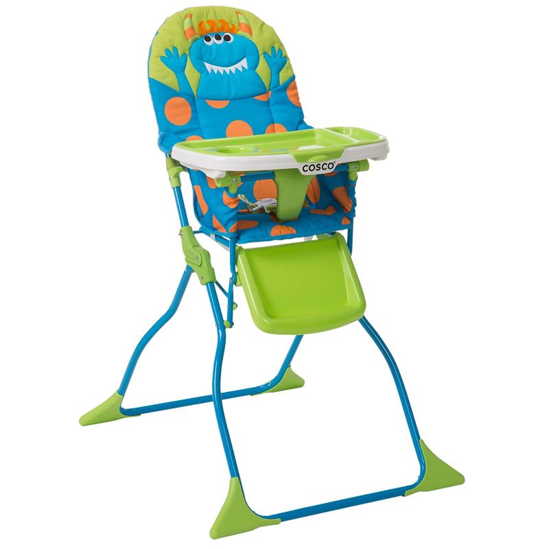 Photo 1 of Cosco Simple Fold Deluxe High Chair with 3-Position Tray (Monster Syd)
