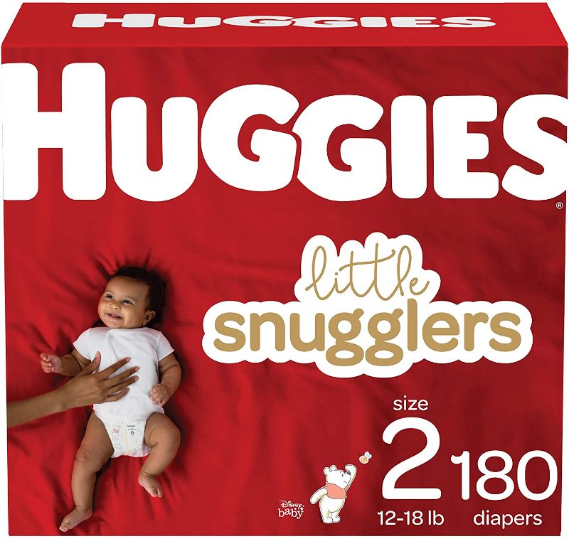 Photo 1 of Huggies Little Snugglers Diapers - Size 2 (186ct)