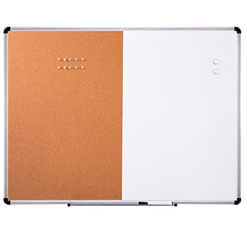 Photo 1 of AMAZONBASICS COMBO MAGNETIC WHITEBOARD DRY ERASE BOARD/CORK BOARD 36 "X 48 "