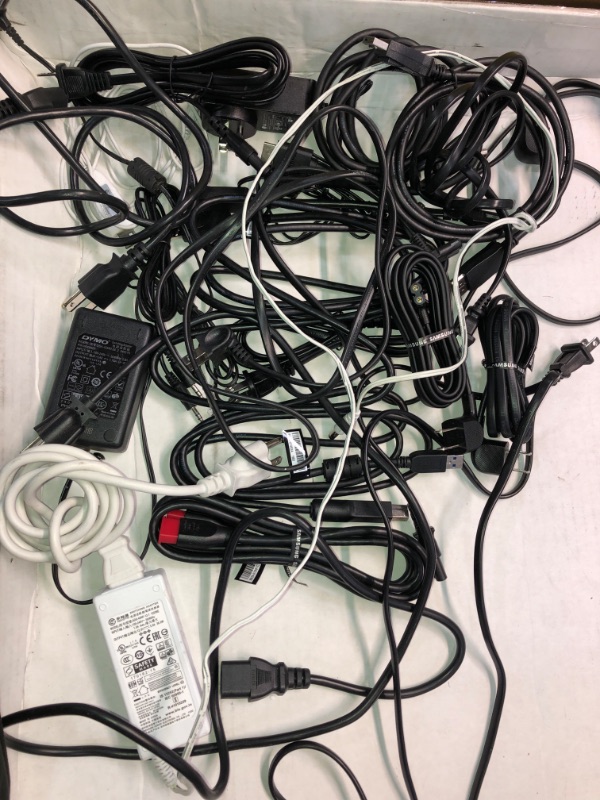 Photo 1 of SOLD AS IS !! BUNDLE OF DIFFERENT TV'S AND MONITOR'S CABLES 