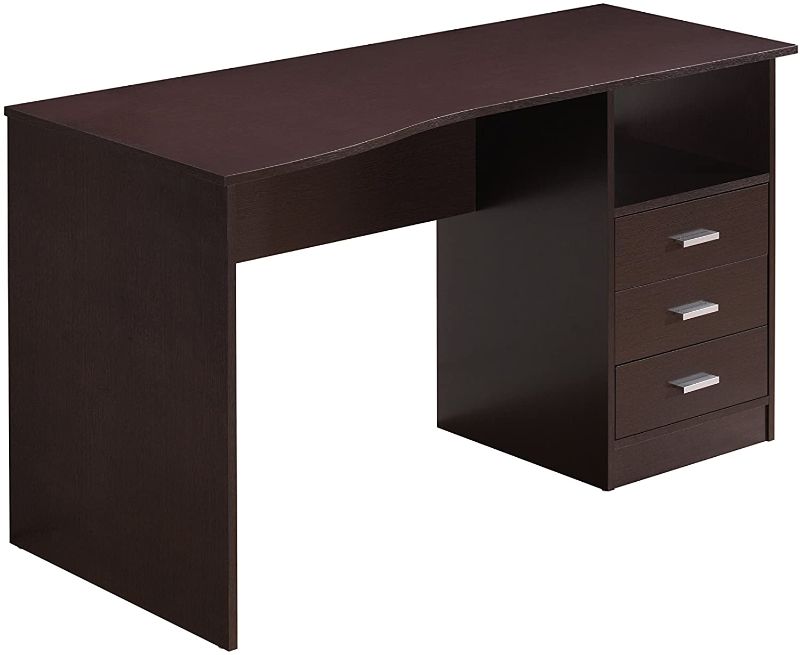Photo 1 of INCOMPLETE -BOX 2 OF 2- Techni Mobili Classic Computer Desk with Multiple Drawers, 29.5" x 23.6" x 51.2", Wenge
