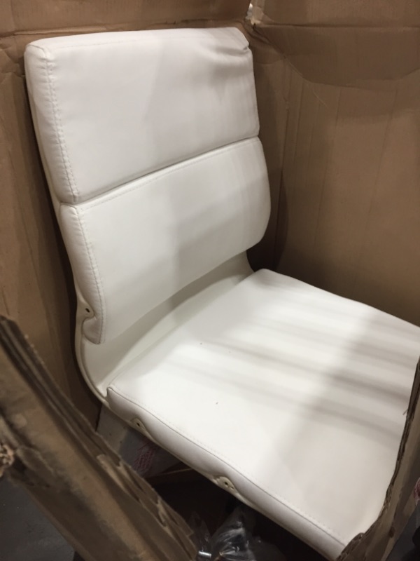 Photo 4 of Flash Furniture High Back White LeatherSoft Executive Swivel Office Chair with Gold Frame and Arms
SIMILAR TO PHOTO