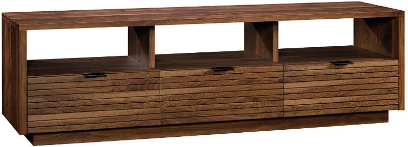 Photo 1 of  BOX 1OF 2  NOT COMPLETE 
Sauder Harvey Park Credenza, for TVs up to 70", Grand Walnut Finish
