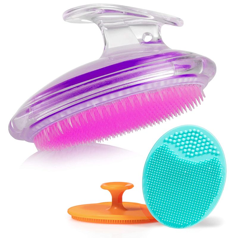 Photo 1 of Exfoliating Brush For Razor Bumps and Ingrown Hair Treatment, Silicone Face Scrubbers, Face and Body Exfoliator Set - Perfect for Dry Brushing, by Dylonic
