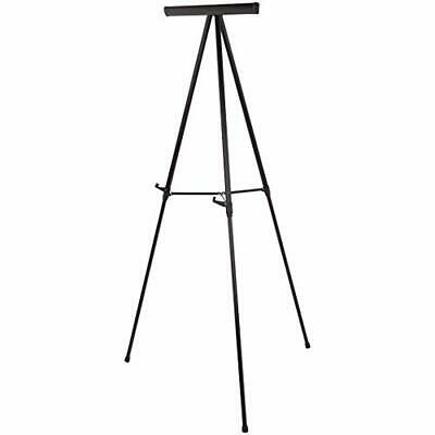 Photo 1 of Amazon Basics High Boardroom Black Aluminum Flipchart Whiteboard and Display Easel Stand with Adjustable Height Telescope Tripod, Black, 35 x 2 x 28 Inches
