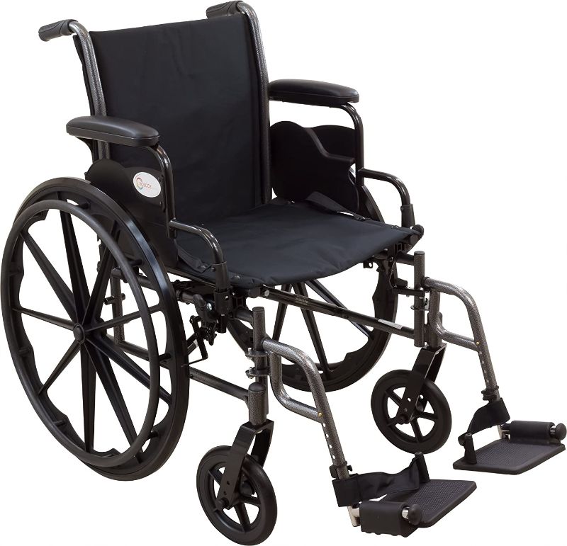 Photo 1 of Roscoe Medical W32016S Reliance III Wheelchair with Swing Away Footrests