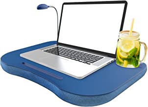 Photo 1 of Laptop Lap Desk, Portable with Foam CUSHION, LED Desk Light, and Cup