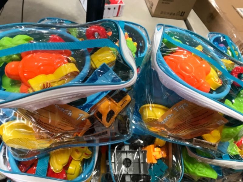 Photo 1 of Ayukawa 23 Pcs Beach Sand Toys ,Castle,Excavator,Watering can, Mold, Shovel,Outdoor Tool Kit for Kids, Toddlers
