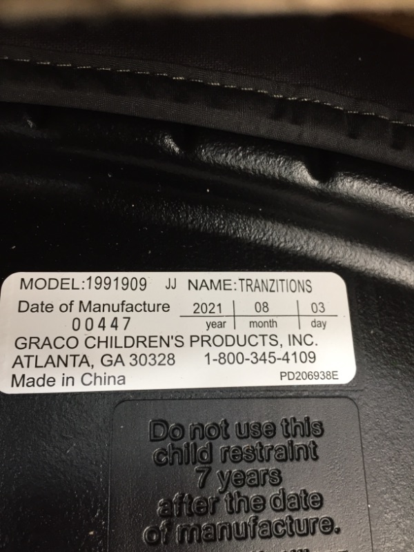 Photo 2 of Graco Tranzitions 3 in 1 Harness Booster Seat, Kyte
18.9 x 10.47 x 33.5 inches
