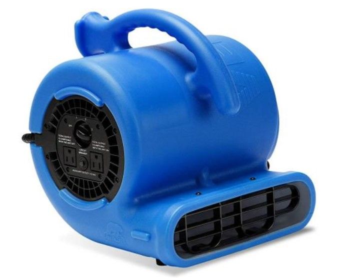 Photo 1 of 1/4 HP Air Mover Blower Fan for Water Damage Restoration Carpet Dryer Floor Home and Plumbing Use in Blue
