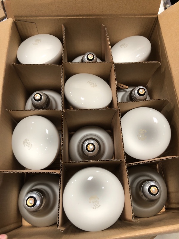 Photo 2 of 65-Watt Incandescent BR30 Flood Light Bulb Soft White (2700K) (12-Pack)