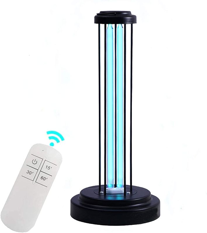 Photo 1 of UV Light Sanitizer, UVC Disinfection Lamp, Remote Control Germicidal Lamp Steriliser Light Ultraviolet Ozone Disinfection 38W Sterilization for Home Kills 99% of Germs Viruses & Bacteria
