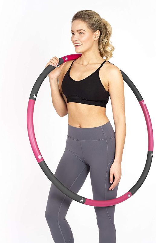 Photo 1 of adult pink and black hula hoop 6 piece cover image not exact same