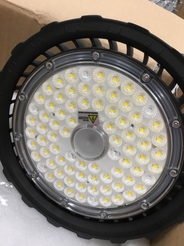 Photo 2 of 100 Watt LED High Bay UFO Commercial Lighting Series Lights - 16000 Lumens