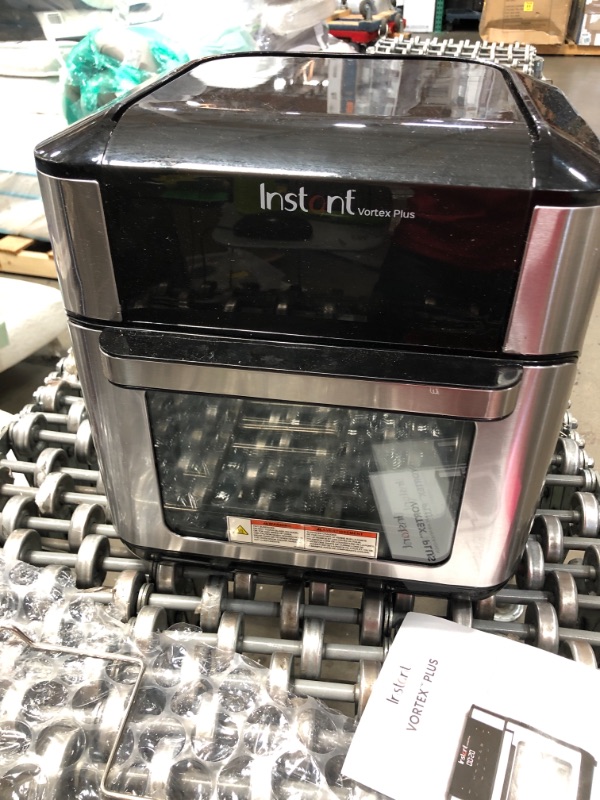Photo 1 of Instant Vortex Plus 7-in-1 Air Fryer Oven with built-in Smart Cooking Programs, Digital Touchscreen, Easy to Clean Basket, 10 Quart Capacity, and a Stainless Finish
