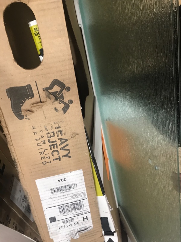 Photo 1 of Delta 29-1/32 in. x 67-3/4 in. x 1/4 in. (6 mm) Frameless Sliding Shower Door Glass Panels in Rain (For 50-60 in. Doors)