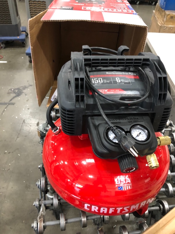 Photo 2 of Craftsman 6 Gal Pancake Portable Air Compressor 150 PSI 0.8 HP