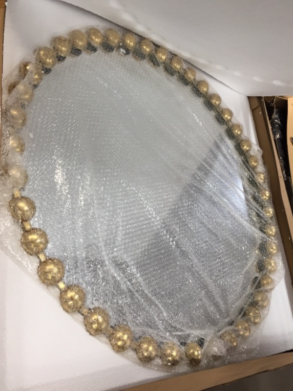 Photo 2 of 36 Dia Marlowe Round Decorative Wall Mirror Gold