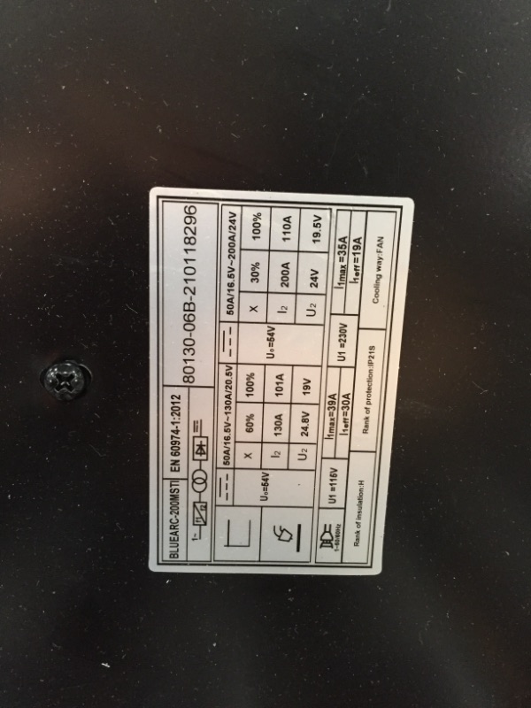 Photo 1 of Blue Demon BlueArc 200MSTI 200A x dual voltage 115/230V Multi-Process Inverter Machine

//USED, not functional 