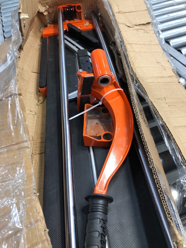 Photo 2 of 800mm Tile Cutter Double Rails & Brackets Manual Tile Cutter 3/5 in Cap w/Precise Laser Manual Tile Cutter Tools for Precision Cutting (31 Inch)*previously opened*, *no manual*
*box damaged from shipment*,

  