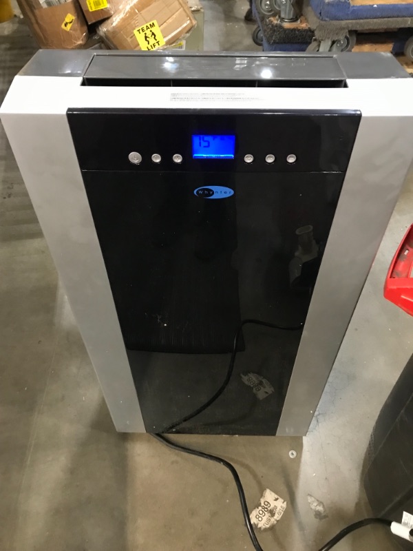 Photo 2 of Whynter ARC-14S 14,000 BTU Dual Hose Portable Air Conditioner, Dehumidifier, Fan with Activated Carbon Filter Plus Storage Bag for Rooms up to 500 sq ft, Platinum and Black,, 
//USED,, SCRATCHES/COSMETIC DAMAGE,, TESTED PRODUCT,, TURNS ON & SETTINGS WORK