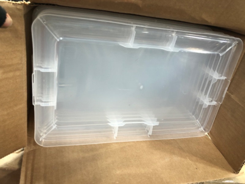 Photo 2 of IRIS® 6 Quart Clear Storage Box, 6 Pack