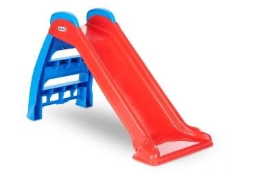 Photo 1 of Little Tikes First Slide Toddler Slide, Easy Set Up Playset for Indoor Outdoor Backyard, Easy to Store, Safe Toy for Toddler, Slip And Slide For Kids (Red/Blue), 39.00''L x 18.00''W x 23.00''H