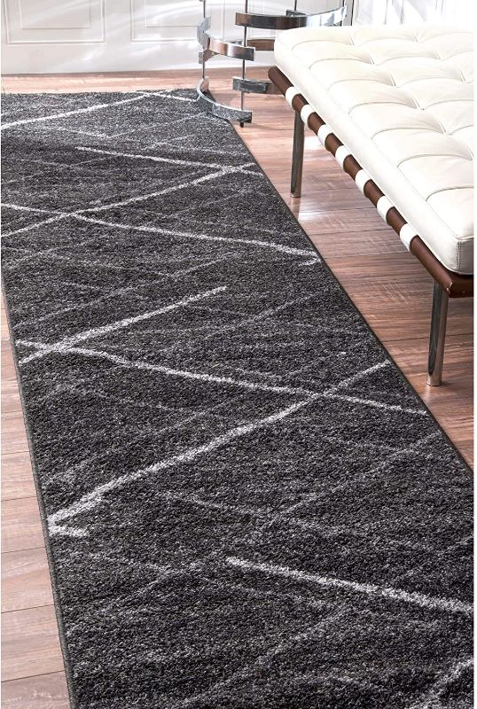 Photo 1 of 
nuLOOM Thigpen Contemporary Runner Rug, 2' 5" x 9' 5", Dark Grey
Size:2' 5" x 9' 5"
Item Shape:Runner
Color:Dark Grey