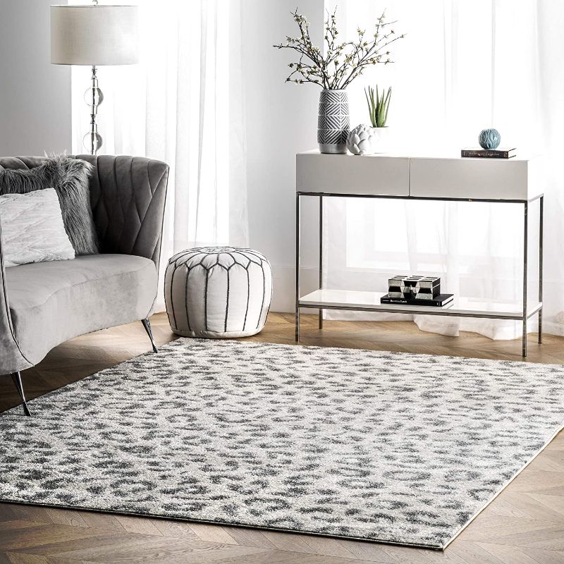 Photo 1 of 
nuLOOM Print Leopard Area Rug, 4' x 6', Grey
Size:4' x 6'
Color:Grey