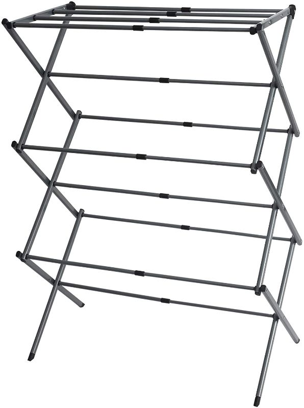 Photo 1 of 
3-Tier Clothes Drying Rack - Clothes Drying Rack Folding Indoor Retractable Laundry Drying Rack, Steel Rust Protection and Accordion Design Laundry Rack,.