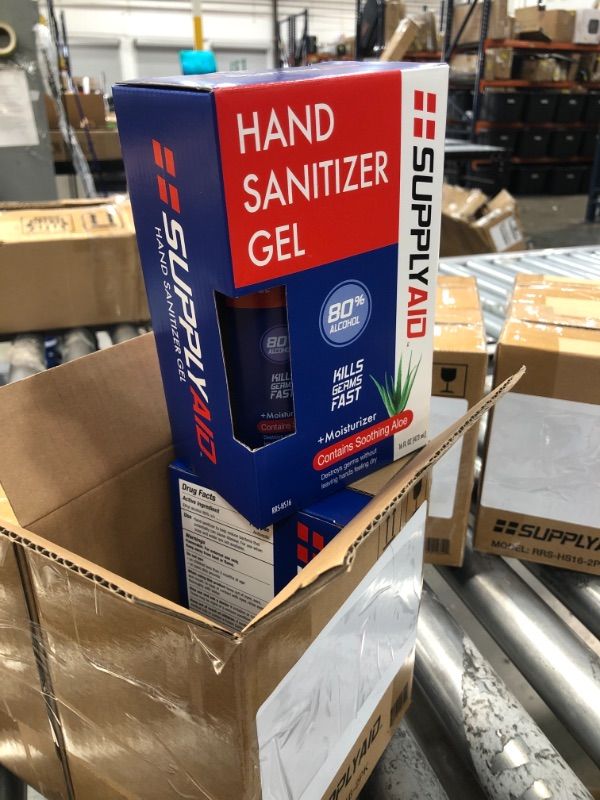 Photo 3 of SupplyAID 80% Alcohol Hand Sanitizer Gel w/Soothing Aloe FDA # 74035-1051-5