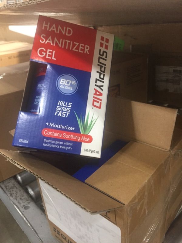 Photo 1 of SupplyAID 80% Alcohol Hand Sanitizer Gel w/Soothing Aloe FDA # 74035-1051-5