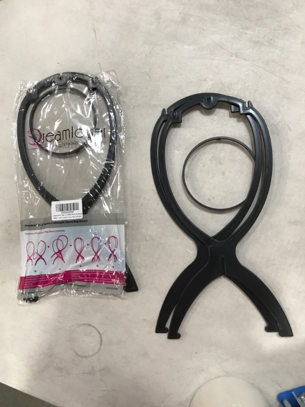 Photo 2 of 2 Pack wig stand 14.2 Inches wig holder for multiple wigs (Black)