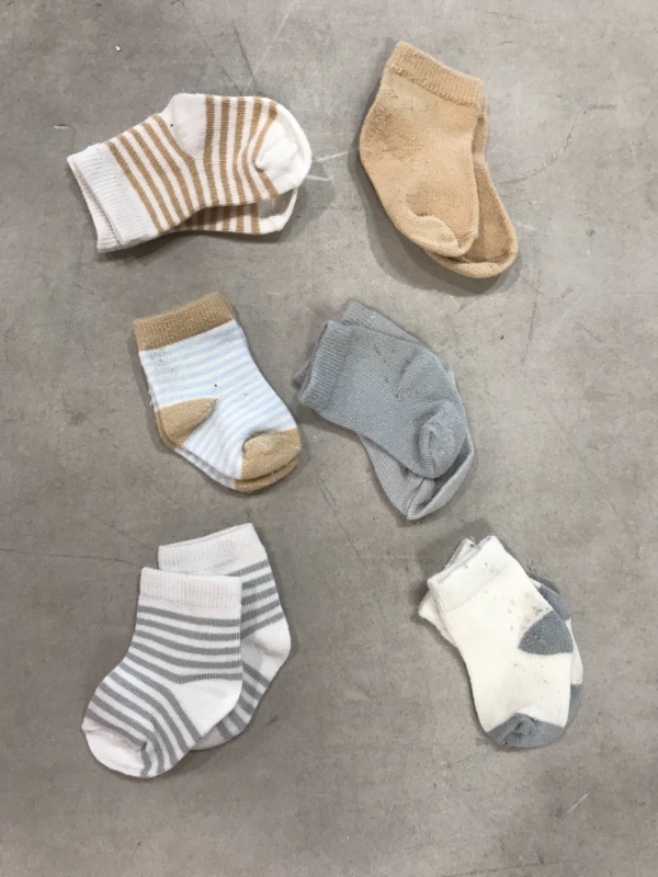 Photo 2 of 6 PACK NEWBORN BABY Organic Cotton Socks