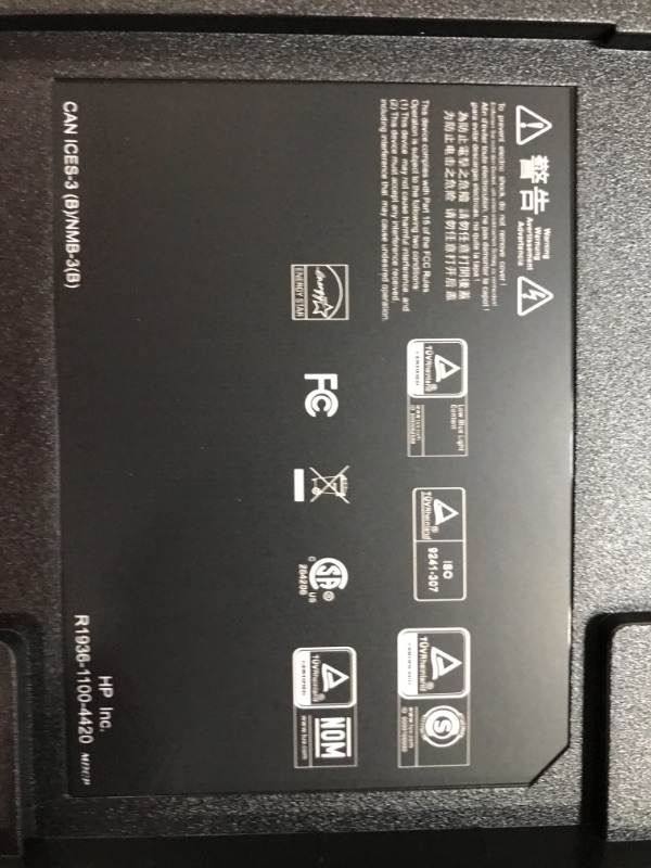 Photo 1 of HP M27ha FHD Monitor - Full HD Monitor (1920 x 1080p) - IPS Panel and Built-in Audio - VESA Compatible 27-inch Monitor Designed for Comfortable Viewing with Height and Pivot Adjustment - (22H94AA#ABA)

