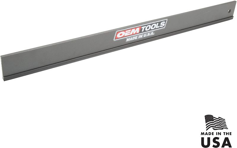 Photo 1 of OEMTOOLS 25355 24 Inch Straight Edge, Machined Straight Edge, Use with Feeler Gauges for Accurate Automotive Repairs, Checks Cylinder Heads and Engine Blocks