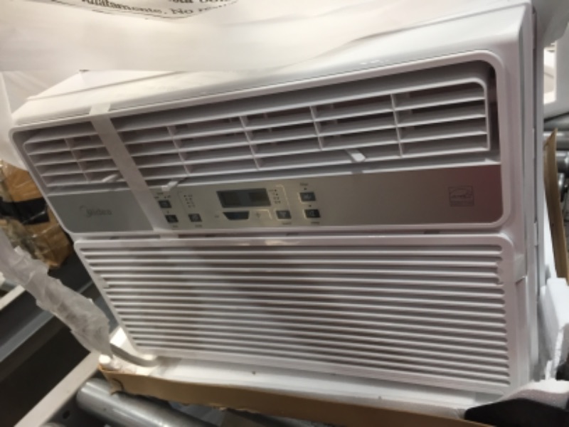 Photo 5 of MIDEA 10,000 BTU EasyCool Window Air Conditioner, Fan-Cools, Circulates, and Dehumidifies Up to 450 Square Feet, Has A Reusable Filter, and Includes an LCD Remote Control, 10000, White
