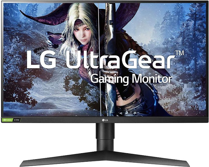 Photo 1 of LG - UltraGear 27" IPS LED QHD FreeSync Monitor with HDR (HDMI) - Black